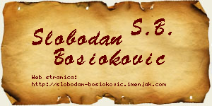 Slobodan Bosioković vizit kartica